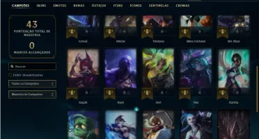 Conta diamante 3 com 31 Champs e 7 Skins ( 48 PDL )