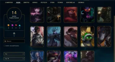 Conta unranked com Rammus rei e Kayle juiza
