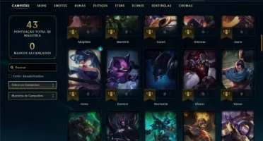 Conta unranked com Rammus rei e Kayle juiza