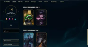 Conta unranked com Rammus rei e Kayle juiza