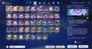 Conta de Honkai Star Rail Cyrene+Assinatura e Hyacine Rank42