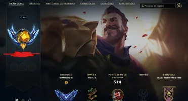 conta league of legends D3 2013 peak elo 665lp(2022)