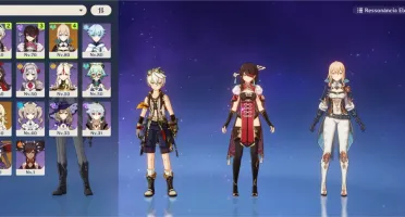 GENSHIN IMPACT AR 46 - CHILDE, JEAN, MONA LV 80, LV 70+