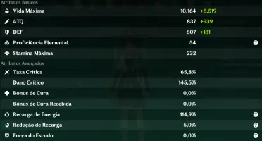Genshin AR 53 Andarilho(C1) Diluc e mais