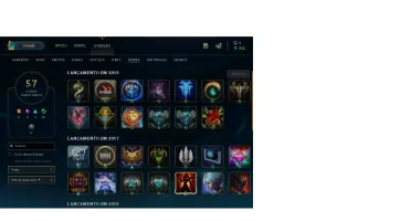 Conta de LOL lvl 40 - Ex Prata 1, Otima para smurf Bom Preço