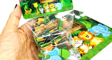 Quebra-cabeça Safari Personalizado 28 x 19 cm