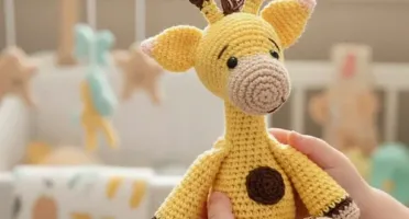 Amigurumi Girafinha Clássica Quarto de Bebê
