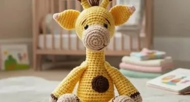 Amigurumi Girafinha Clássica Quarto de Bebê