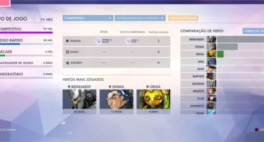 Conta Overwatch Mestre/Diamante Ps4