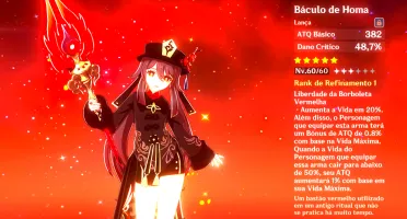 Hu Tao C2 + Bis(Báculo de Homa) + 2 5* + Xingqiu C4 AR48