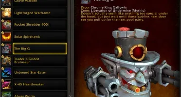 Conta de WoW de 2013 (731 Montarias no total)