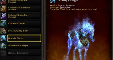 Conta de WoW de 2013 (731 Montarias no total)