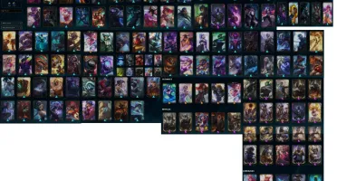 Conta de League of Legends com 877 Skins