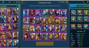 Raid shadow Legends mid/end game lvl 74 2.2M