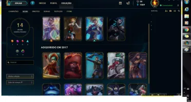 CONTA LEAGUE OF LEGENDS OURO 1(LUX ELEMENTALISTA)