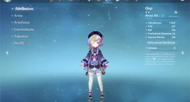 Conta Kazuha Ayaka Kokomi Keqing Qiqi lvl 47