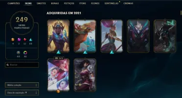 CONTA LOL D1 TODOS OS CHAMPS 249 SKINS