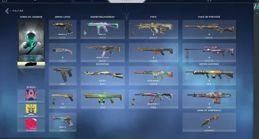 Conta de valorant muitas skins e FAKAS!