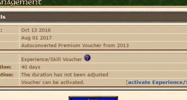 Conta Tibia - Honera - Sorc lvl 43 - 2 vounchers