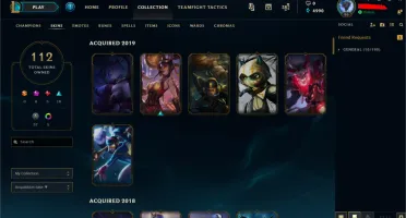 CONTA LEVEL 96 - PLATINA IV - 135 CAMPEÕES - 112 SKINS E +