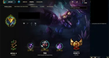 CONTA LOL OURO 5