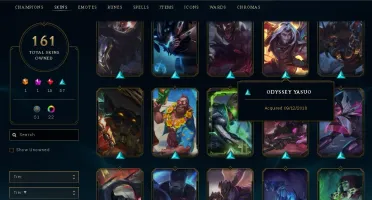 CONTA PLATINA 161 SKINS 285 ICONES NUNCA TOMOU BAN 2015