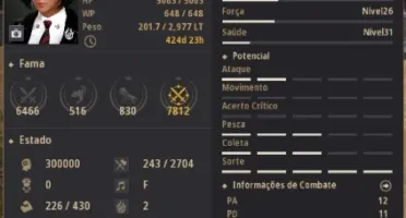Conta BDO com 725gs (Não Steam)