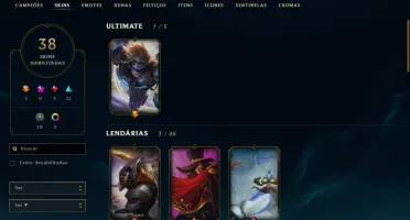 Conta LOL PLATINA