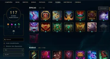 Conta LOL PLATINA
