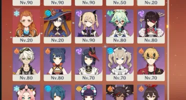 AR 56 - Ayato, Kokomi, Baal, Hutao, Ayaka + Armas T5