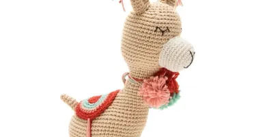 Lhama em amigurumi