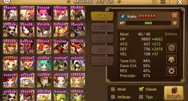 Conta Summoners War mid->late game