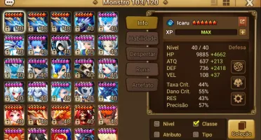 Conta Summoners War mid->late game