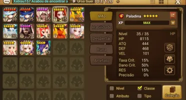 Conta Summoners War mid->late game