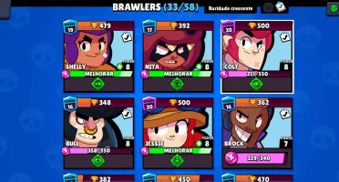Conta Brawl Stars, com 13469 Troféus.