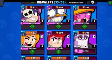 Conta Brawl Stars, com 13469 Troféus.