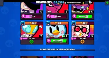 Conta Brawl Stars, com 13469 Troféus.