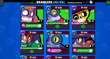 Conta Brawl Stars, com 13469 Troféus.