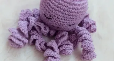 Kit Sapatinho e Polvo Lilás com Flores