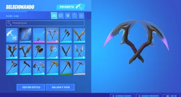 Conta de Fortnite com 14 skins passe capítulo 2