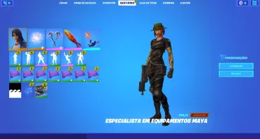 Conta de Fortnite com 14 skins passe capítulo 2