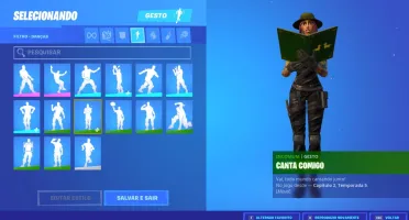 Conta de Fortnite com 14 skins passe capítulo 2