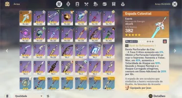 AR51 Klee, Ganyu, Venti, Jean c1 + Espada Celestial