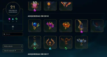 CONTA DIAMANTE PROMOÇÃO, 154 SKINS