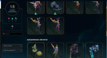 CONTA DIAMANTE PROMOÇÃO, 154 SKINS