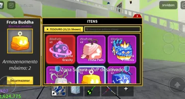 Conta Blox Fruits [Com 2Raça V4 + 2X Money 2X Drops E 2 Bau]