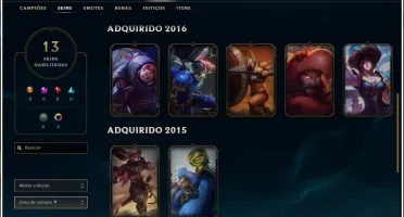 Contas LOL's