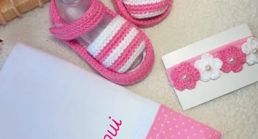 Kit Bebê Sandalinha Personalizado