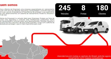 Landing page para empresa de rastreamento veícular - 2024