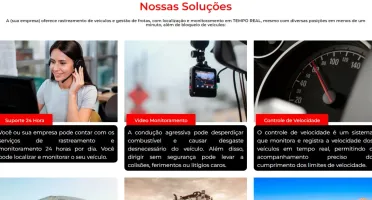 Landing page para empresa de rastreamento veícular - 2024